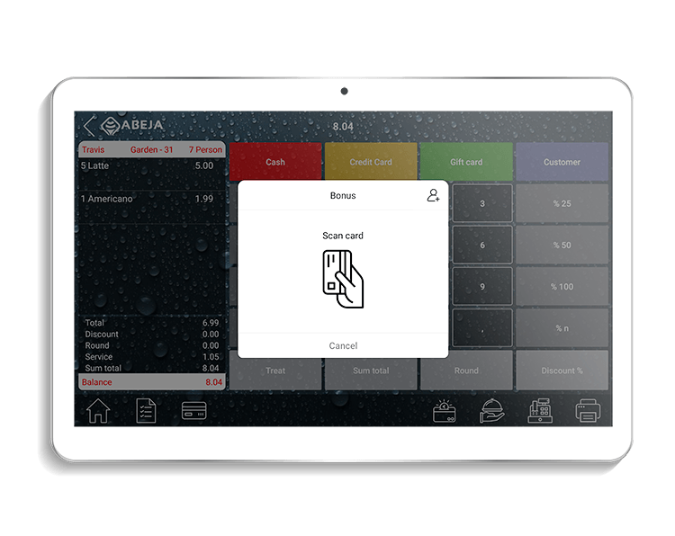 Faster turnaround with tableside ordering.